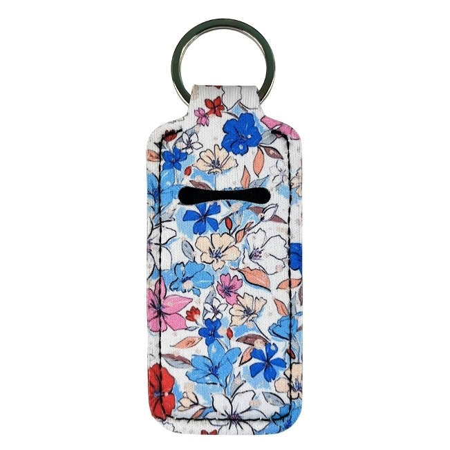 Lip Gloss Holder: Flowers in Blue