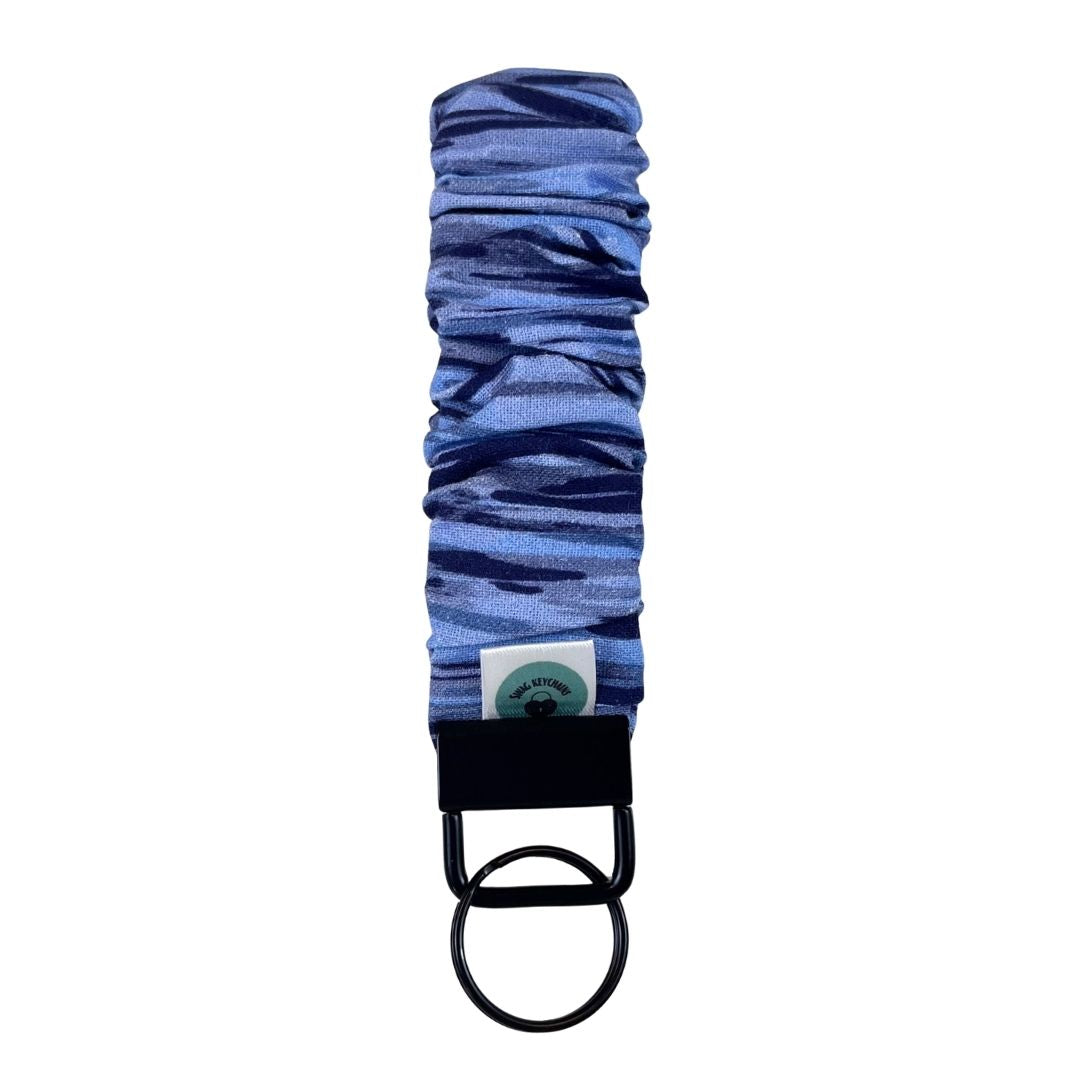 Wristlet-Scrunchie: Stripes in Blue