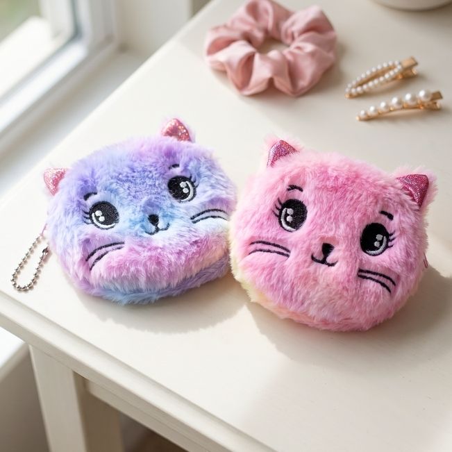 Coin Purse: Plush Kitten