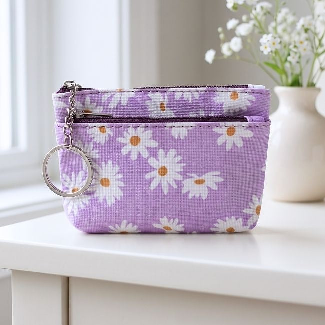 Coin Purse: Daisy 2-Zip