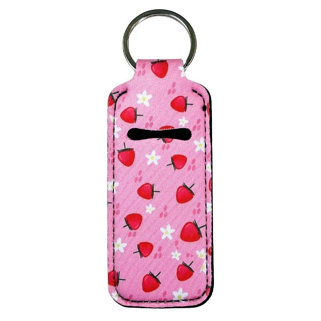 Lip Gloss Holder: Strawberries & Daisies