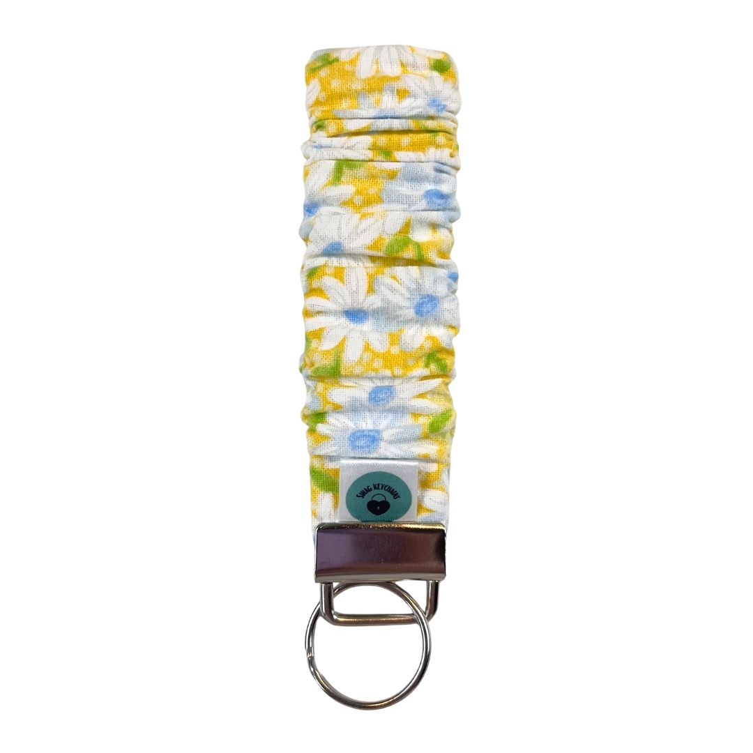 Wristlet-Scrunchie: Daisies in Yellow
