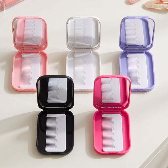 Compact Mirror/Comb Combo