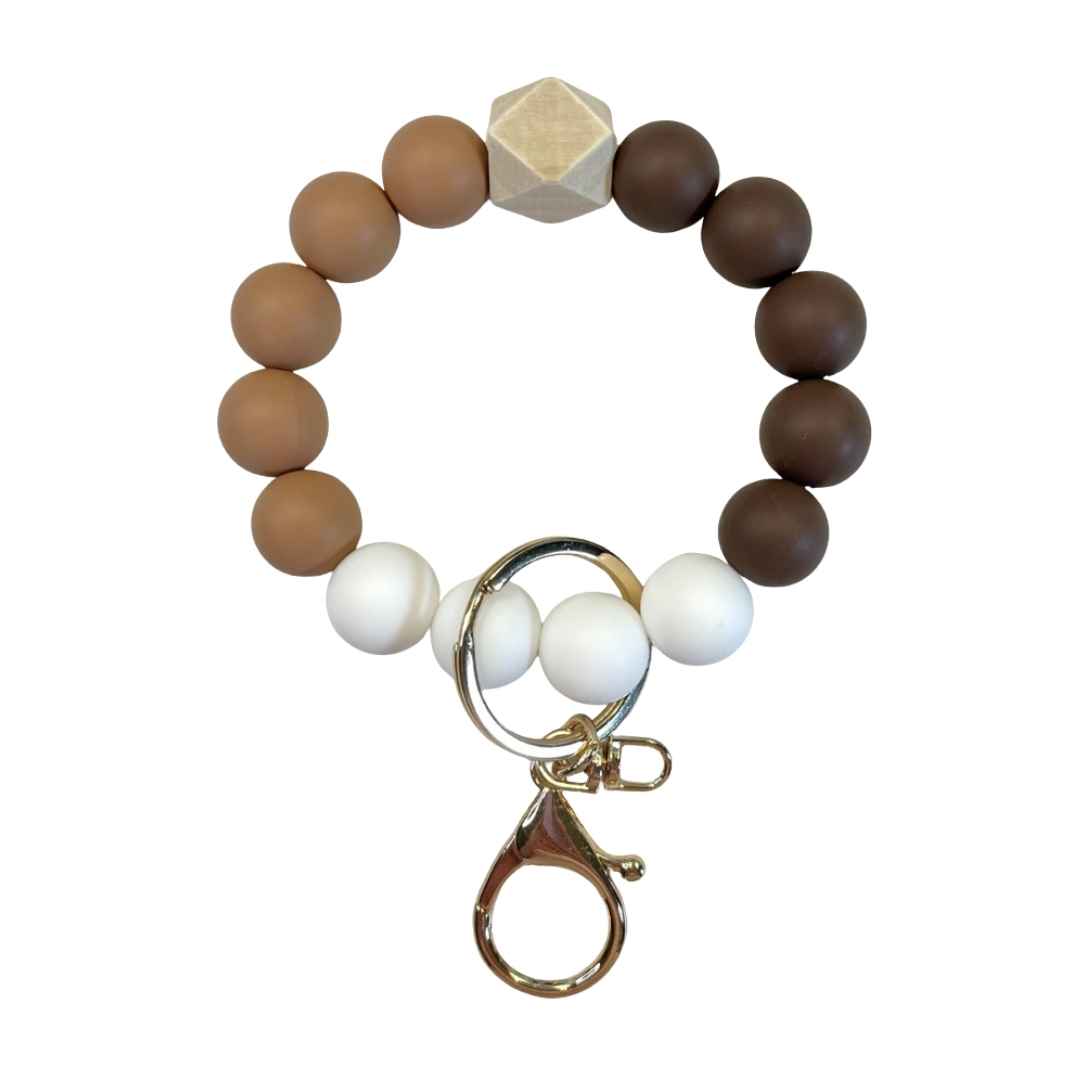 Wristlet-Beaded: Milk Chocolate