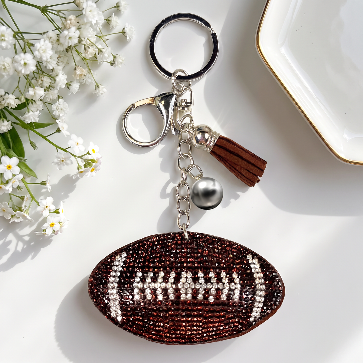 Charm: Rhinestone Football