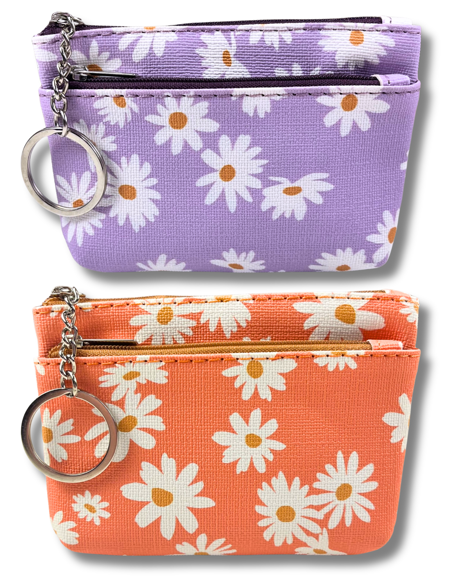 Coin Purse: Daisies 2-Zip