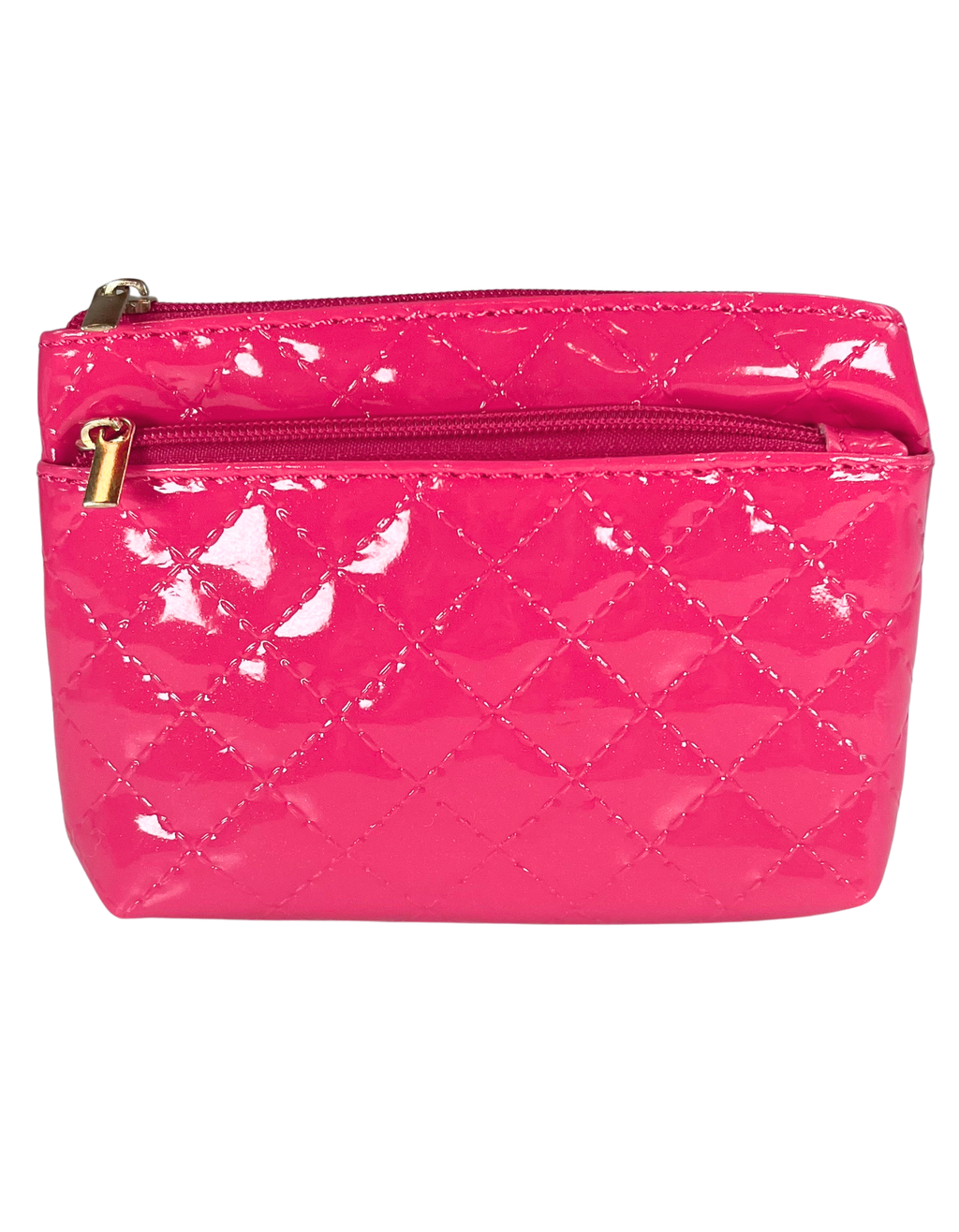 Coin Purse: Quilted Pink Passion 2-Zip