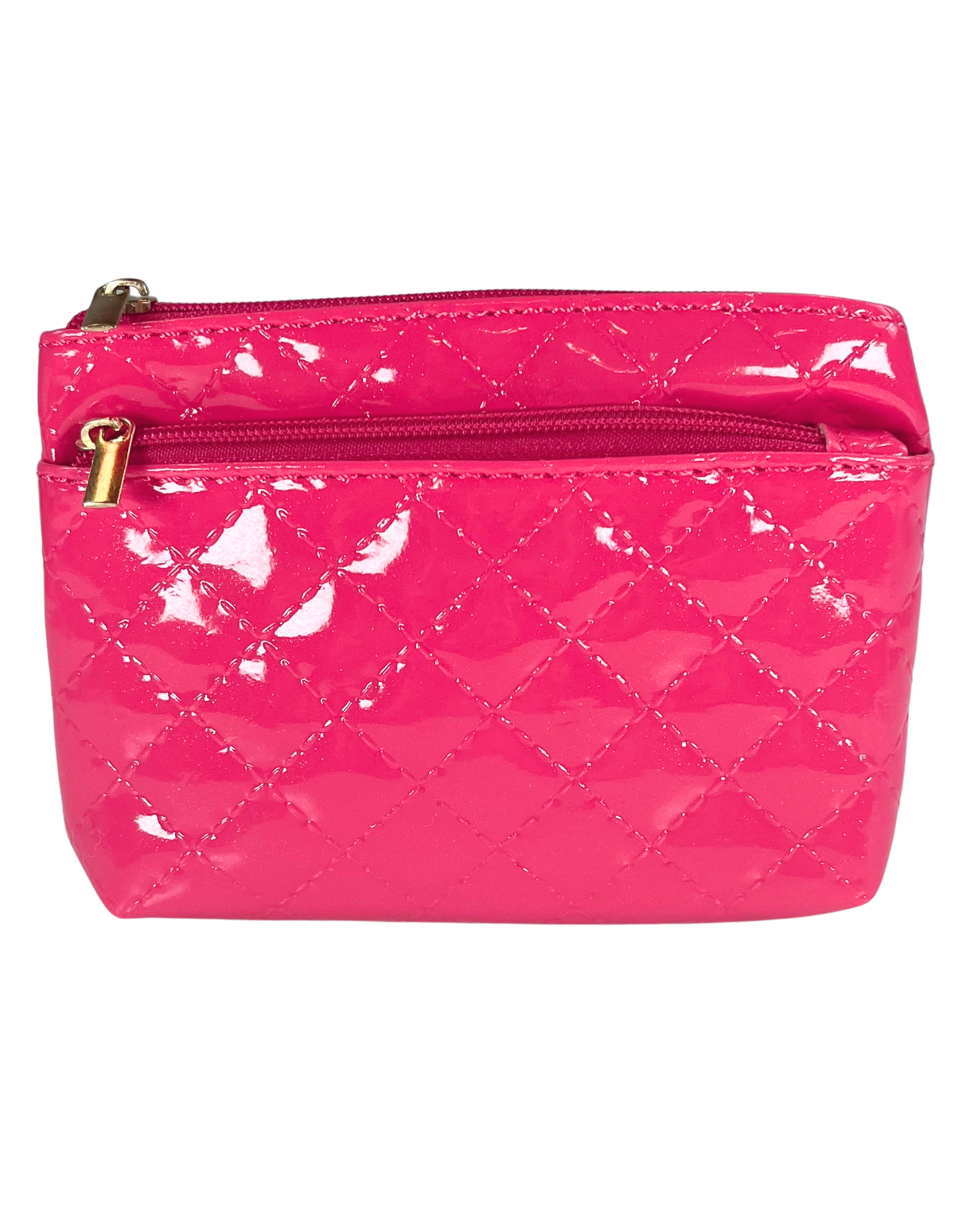 Coin Purse: Quilted Pink Passion 2-Zip
