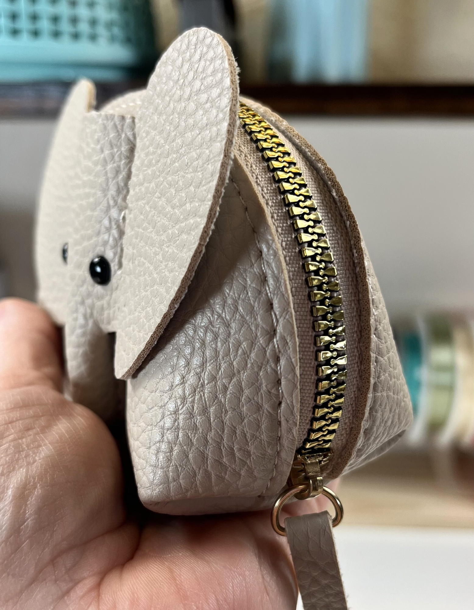 Mini Purse: Elephant in Gray