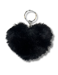 Keychain Plush: Mini Heart (Black)