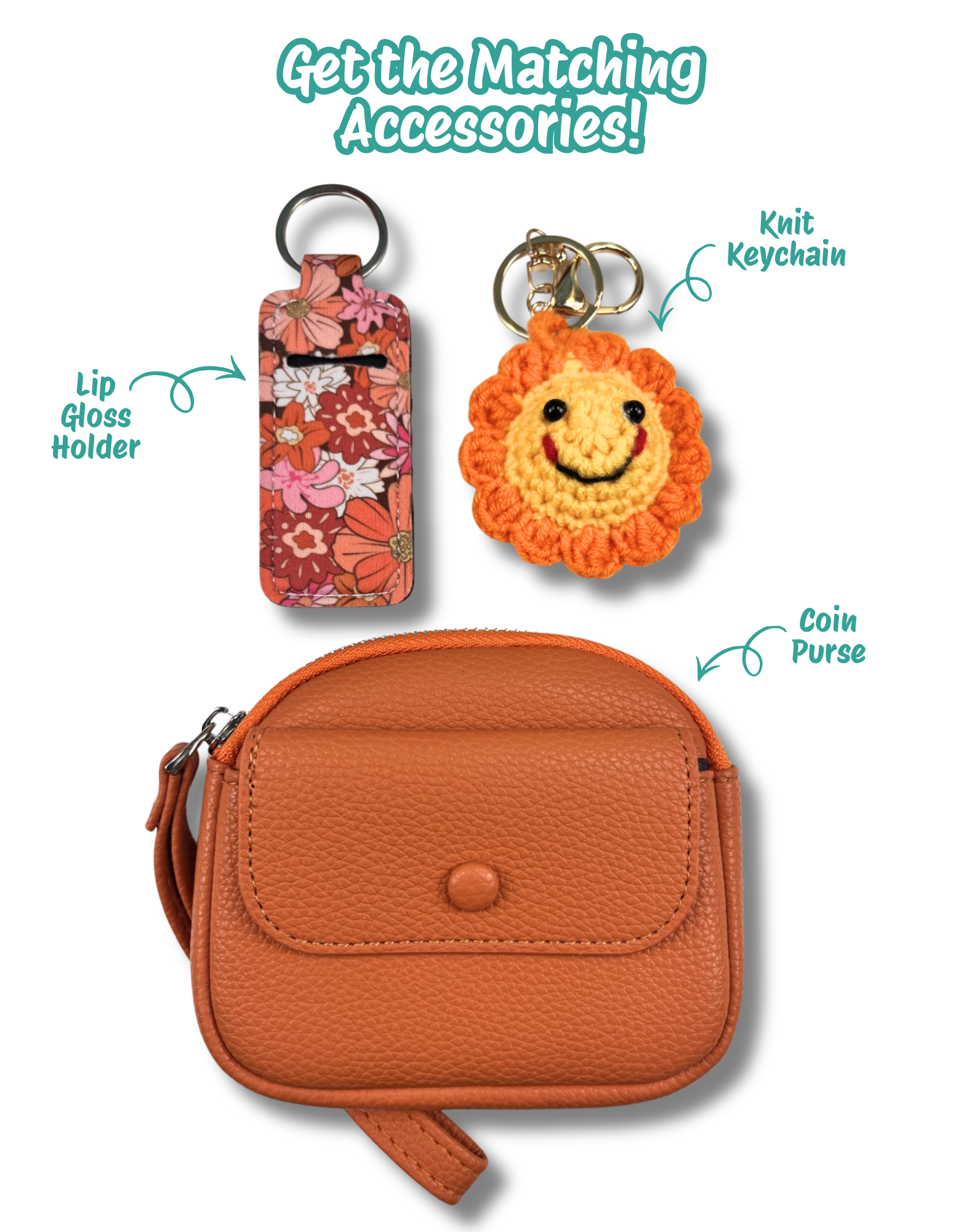 Mini Purse: Orange with Pocket