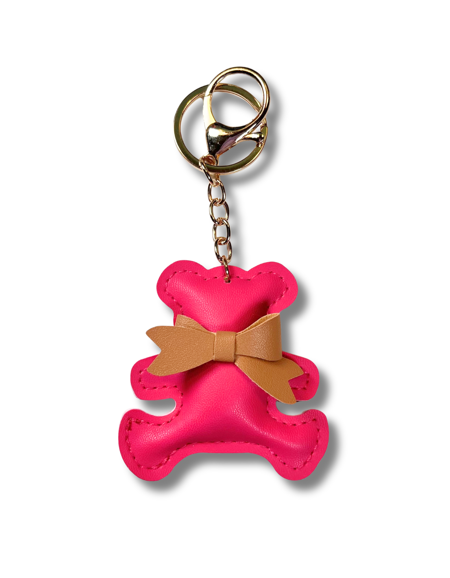 Keychain Charm: Bear with Bow