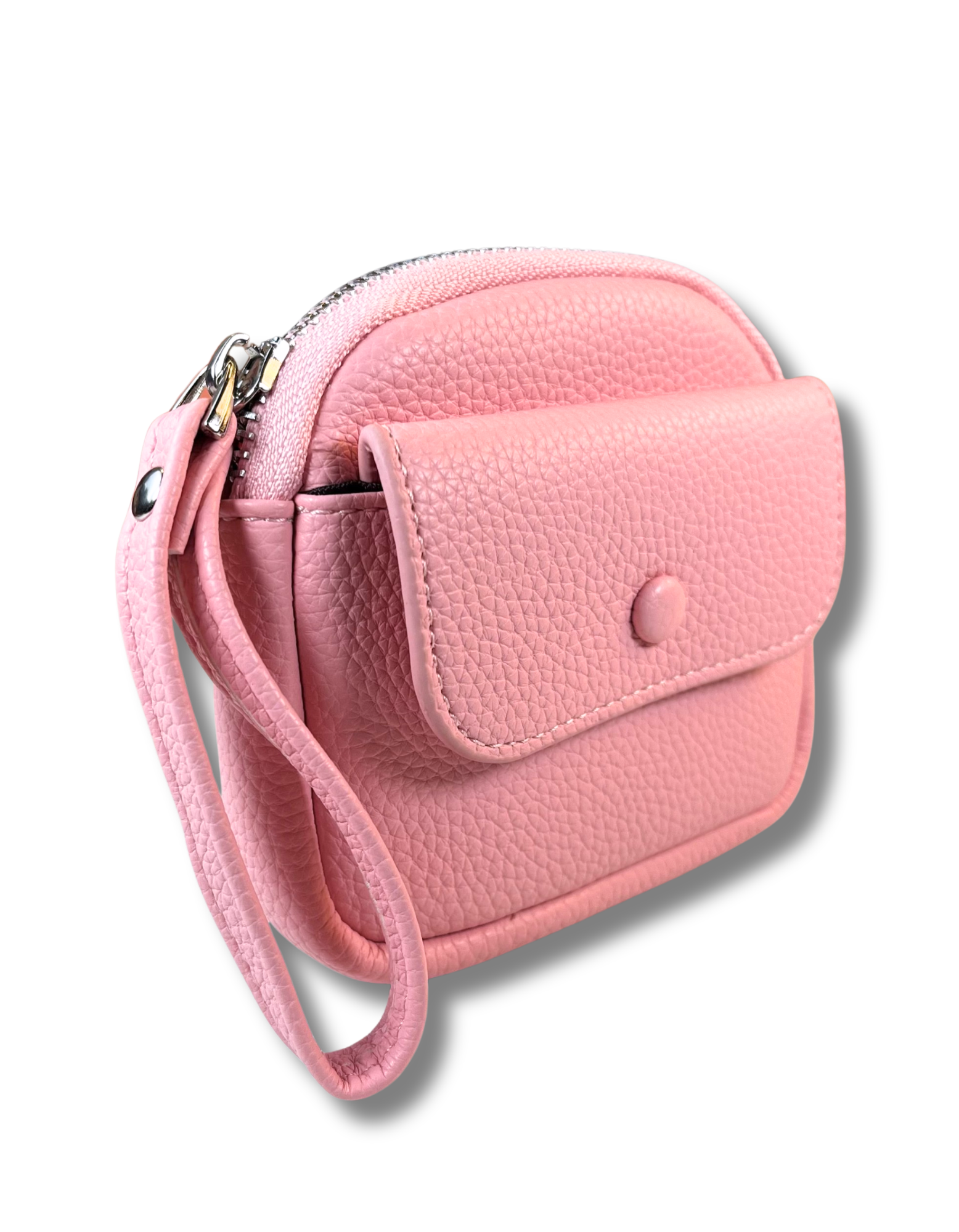 Coin Purse: Pink with Pocket