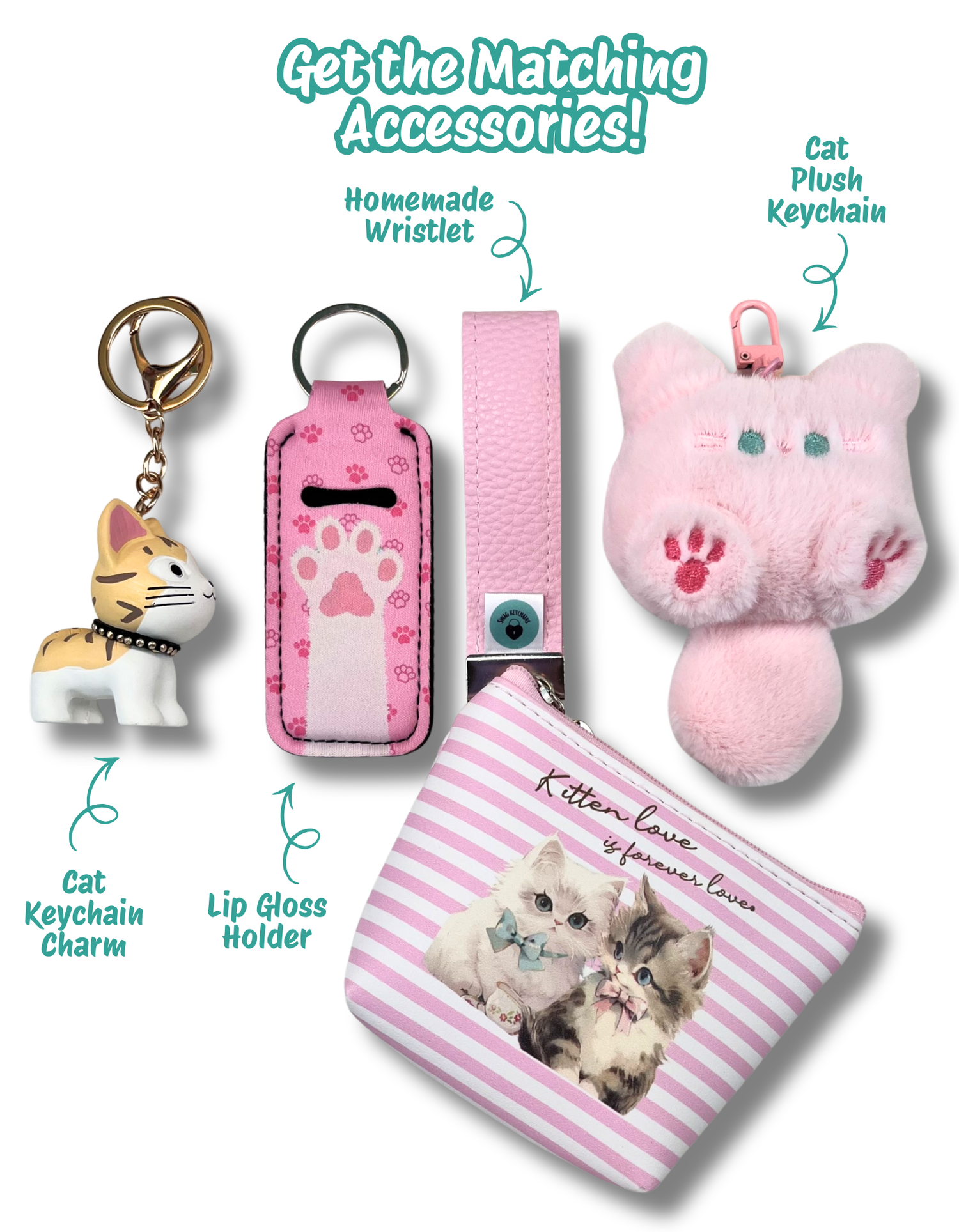 Mini Purse: Kittens in Pink