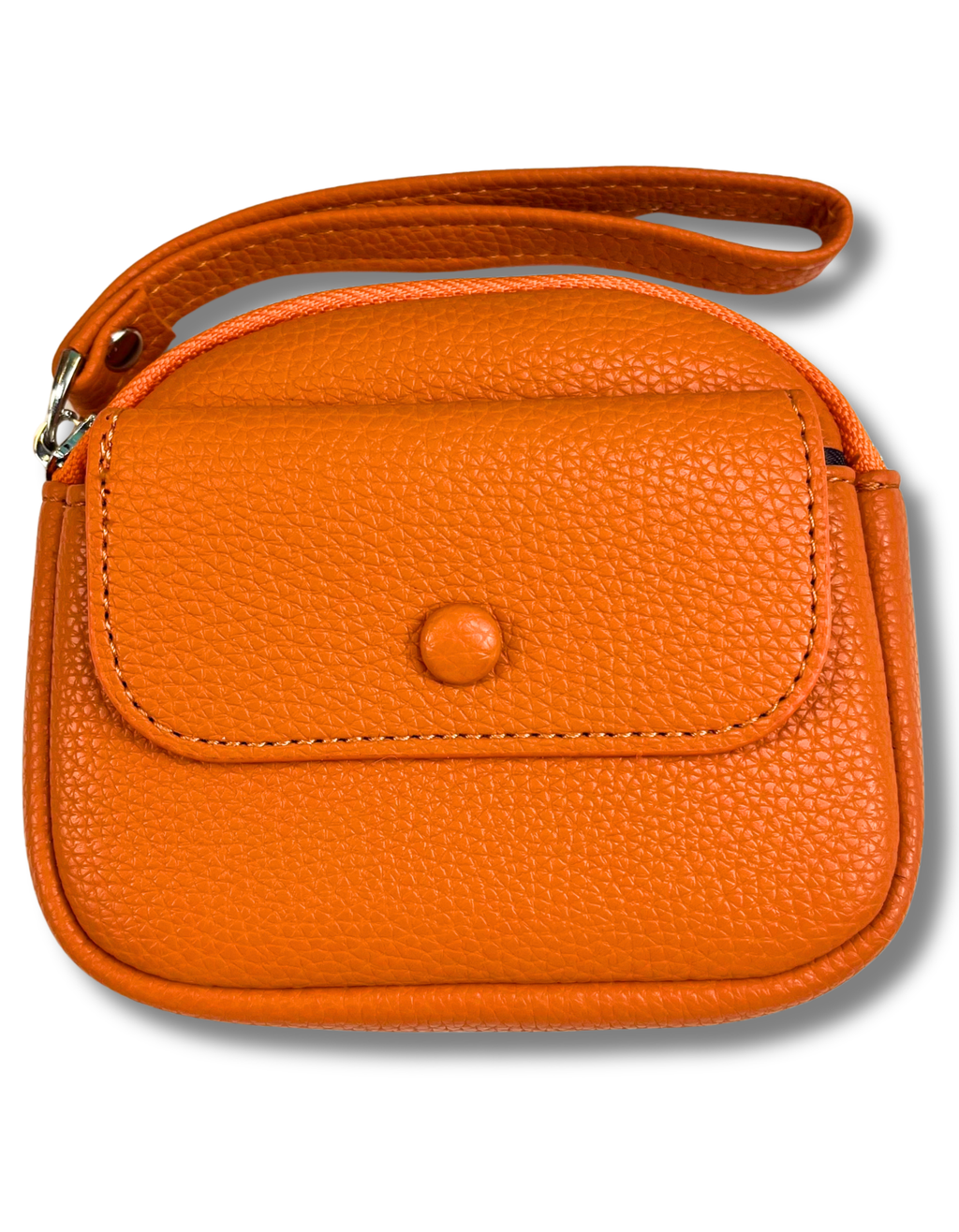 Mini Purse: Orange with Pocket