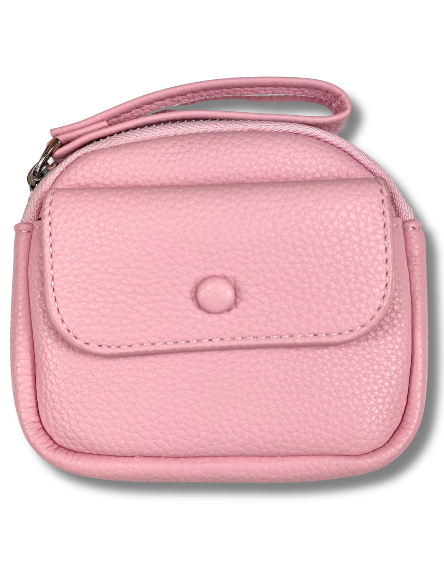 Coin Purse: Pink with Pocket