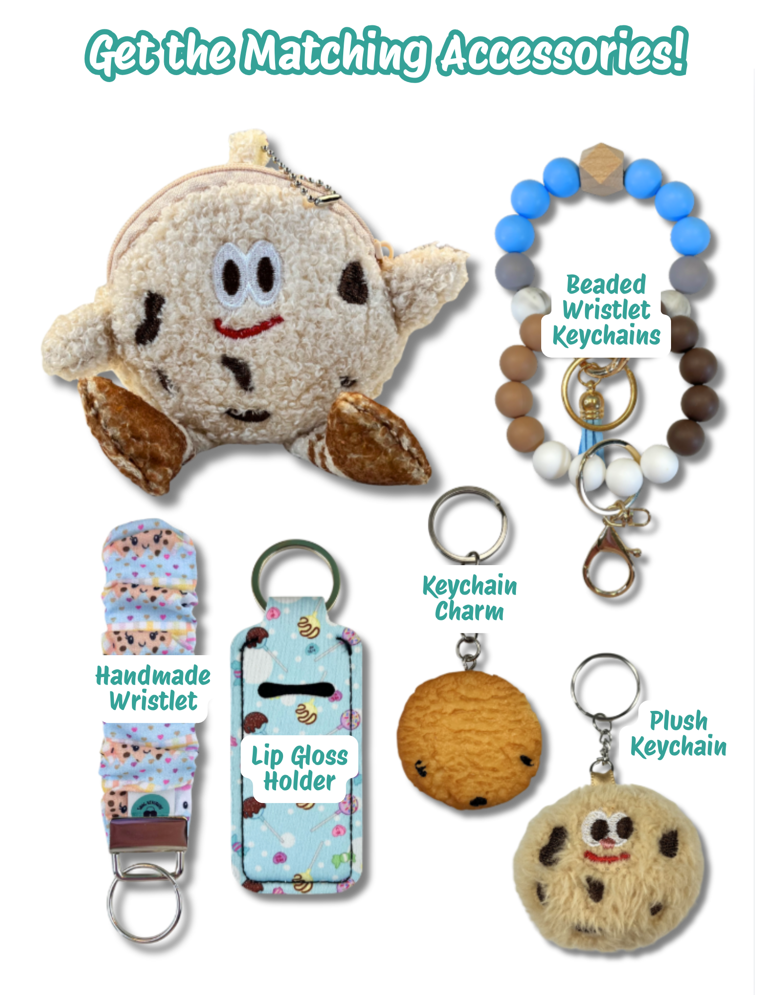 Keychain Plush: Chocolate Chip Cookie