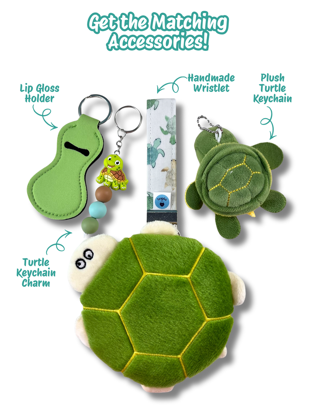 Wristlet-Scrunchie: Turtle