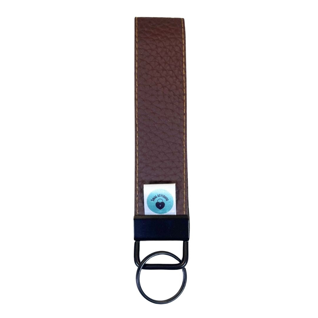 Wristlet-Faux Leather: Chocolate Brown
