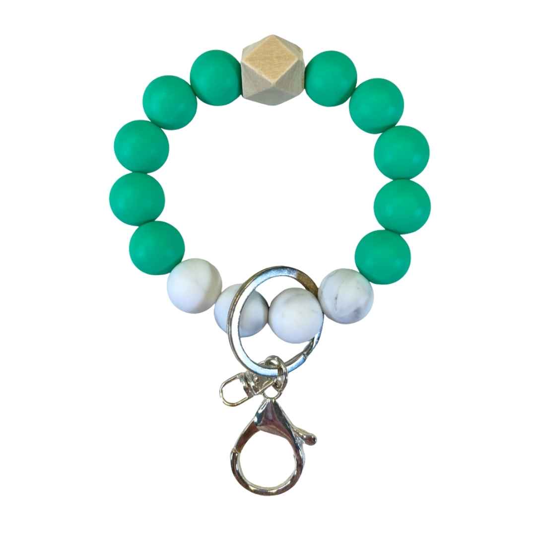 Wristlet-Beaded: Green