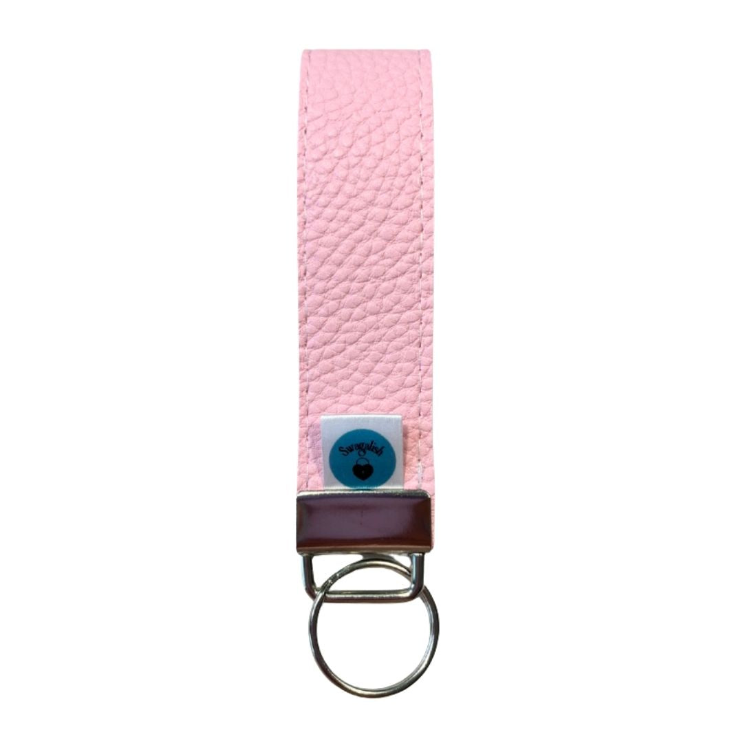 Wristlet-Faux Leather: Pink Blush