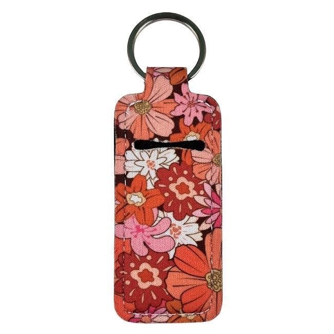 Lip Gloss Holder: Flowers in Orange