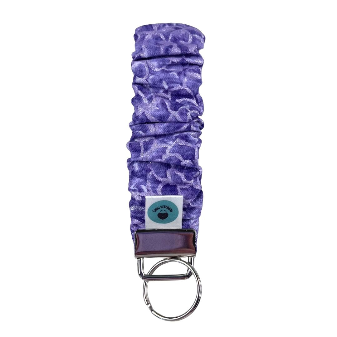 Wristlet-Scrunchie: Roses in Violet