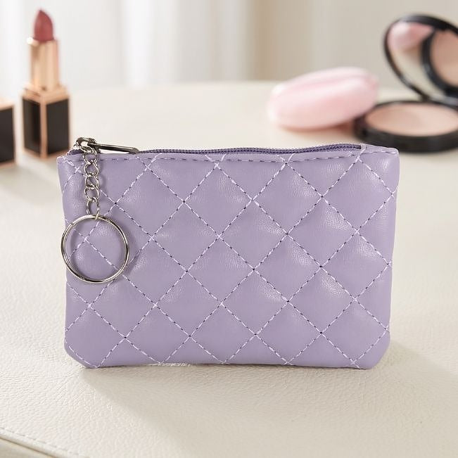Coin Purse: Simplicity Quilted in Purple