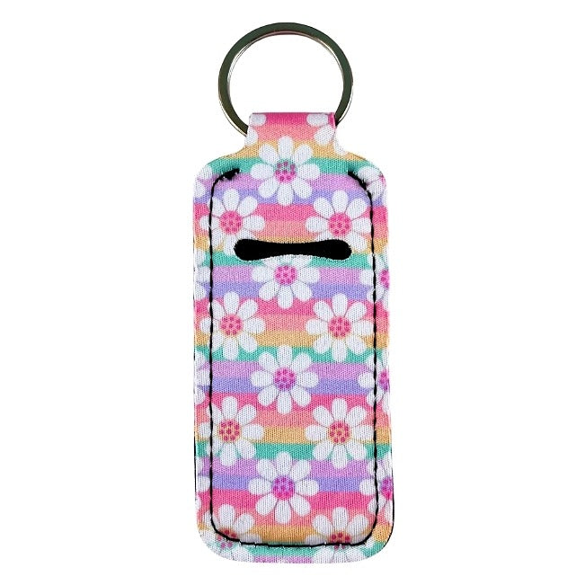 Lip Gloss Holder: Daisies in Rainbow