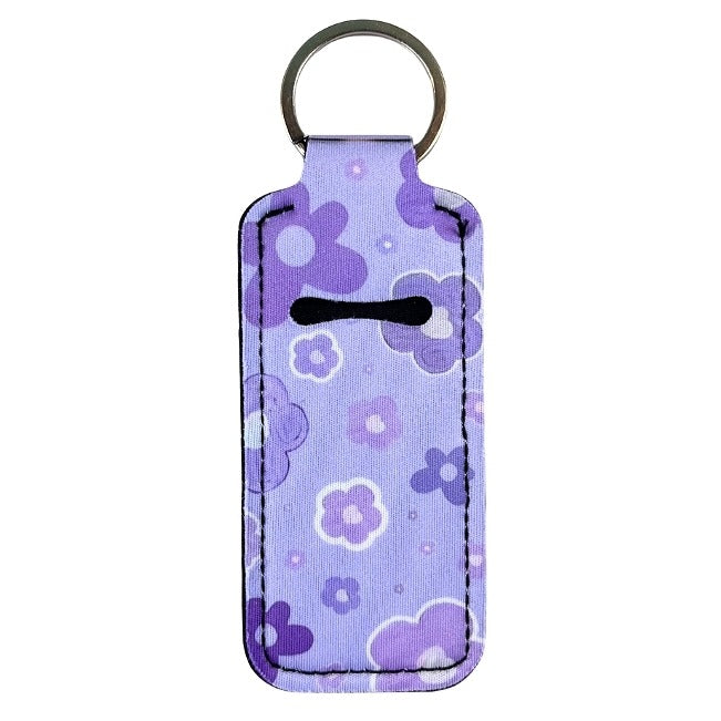 Lip Gloss Holder: Flowers in Purple