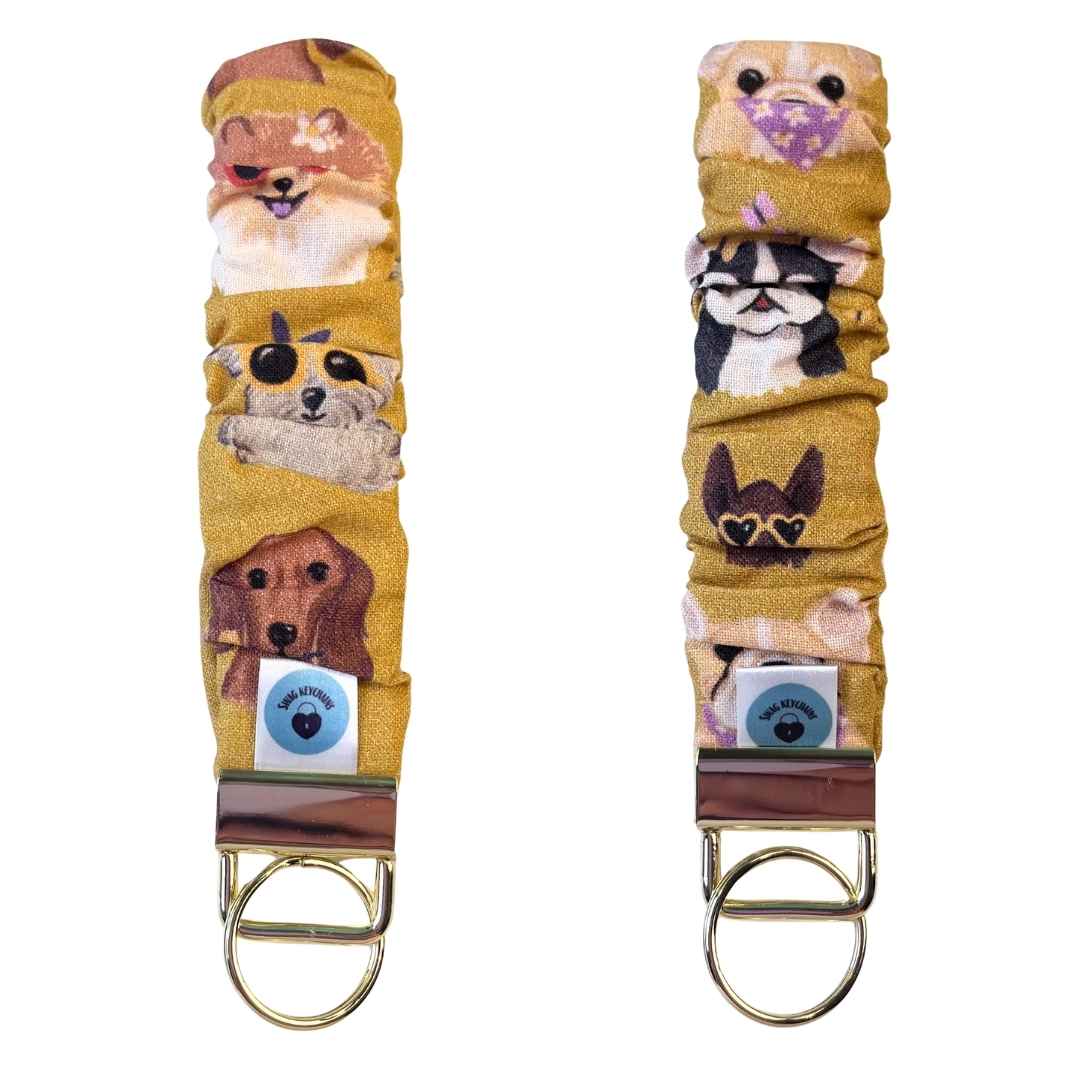 Wristlet-Dogs in Gold 5-INCH