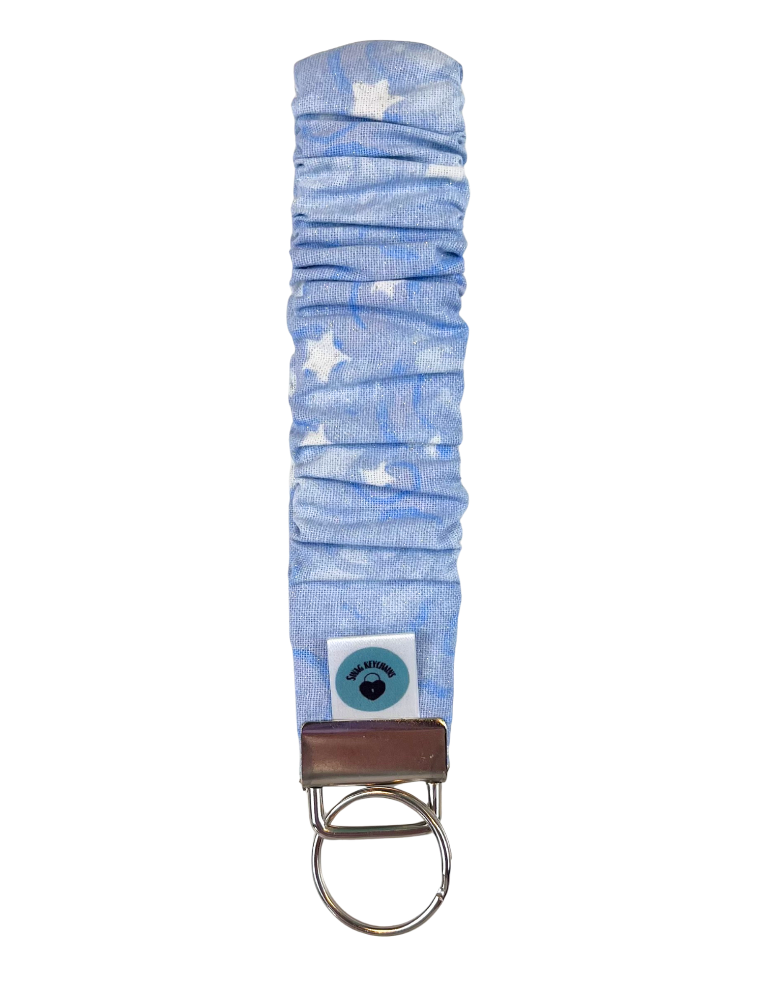 Wristlet-Scrunchie: Stars in Blue