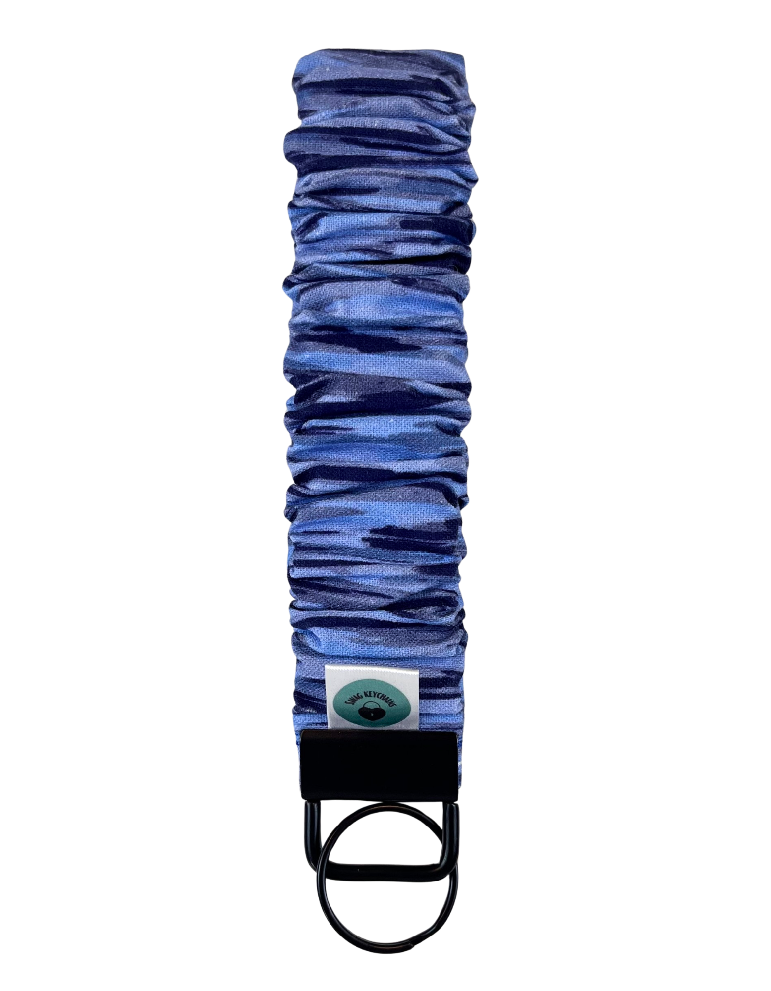 Wristlet-Scrunchie: Stripes in Blue
