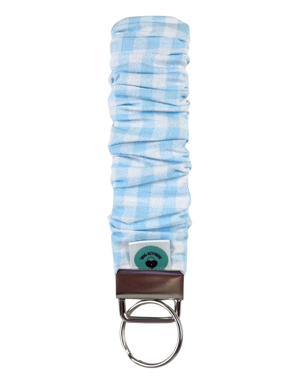 Wristlet-Scrunchie: Gingham in Blue