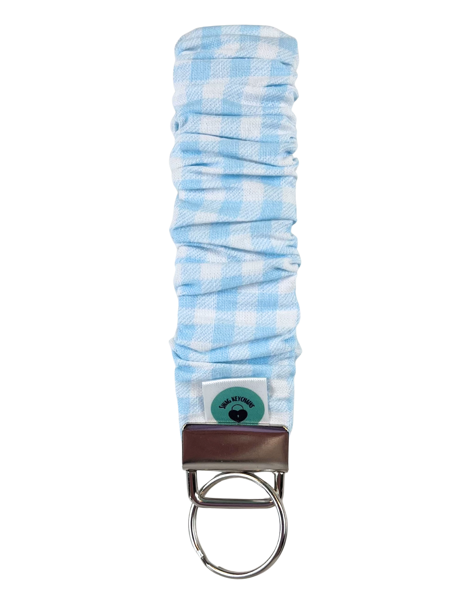 Wristlet-Scrunchie: Gingham in Blue