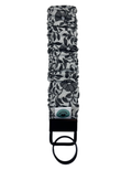 Wristlet-Scrunchie: Flowers in Gray