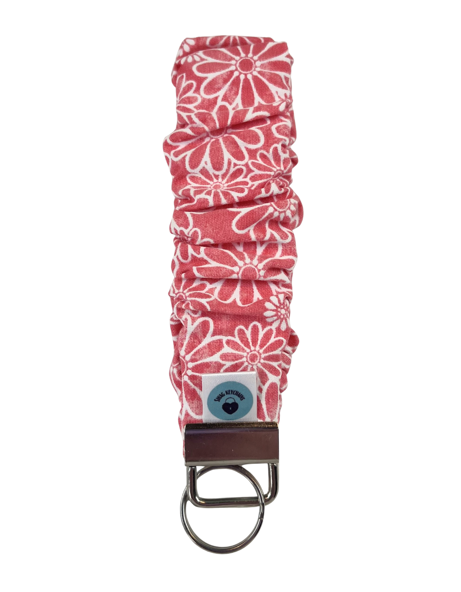 Wristlet-Scrunchie: Daisies in Peach