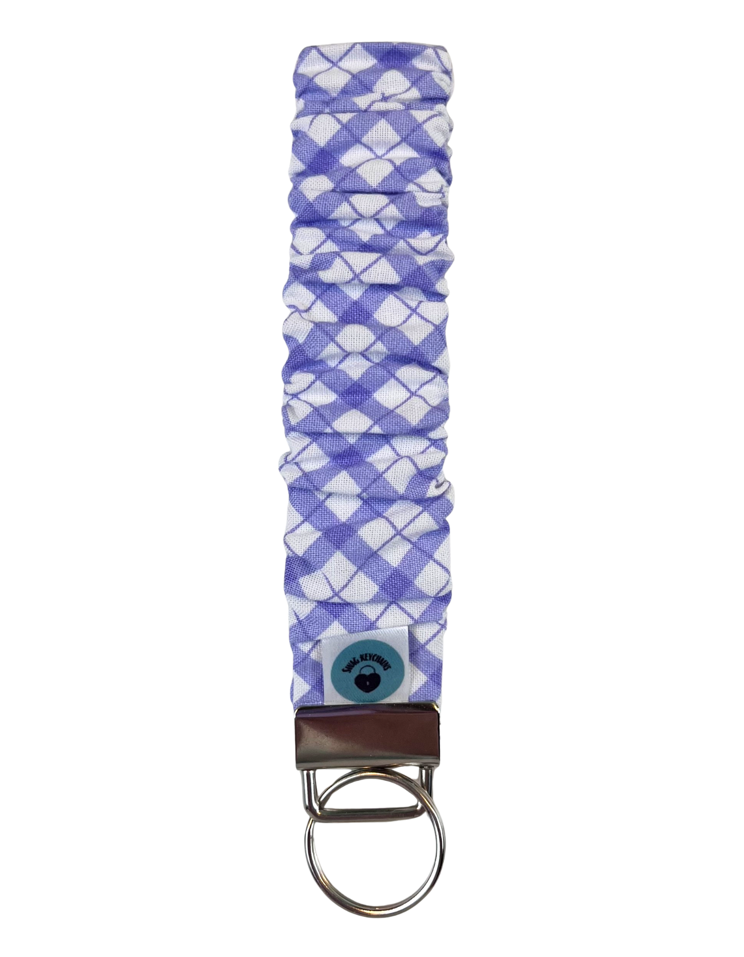 Wristlet-Scrunchie: Argyle in Purple