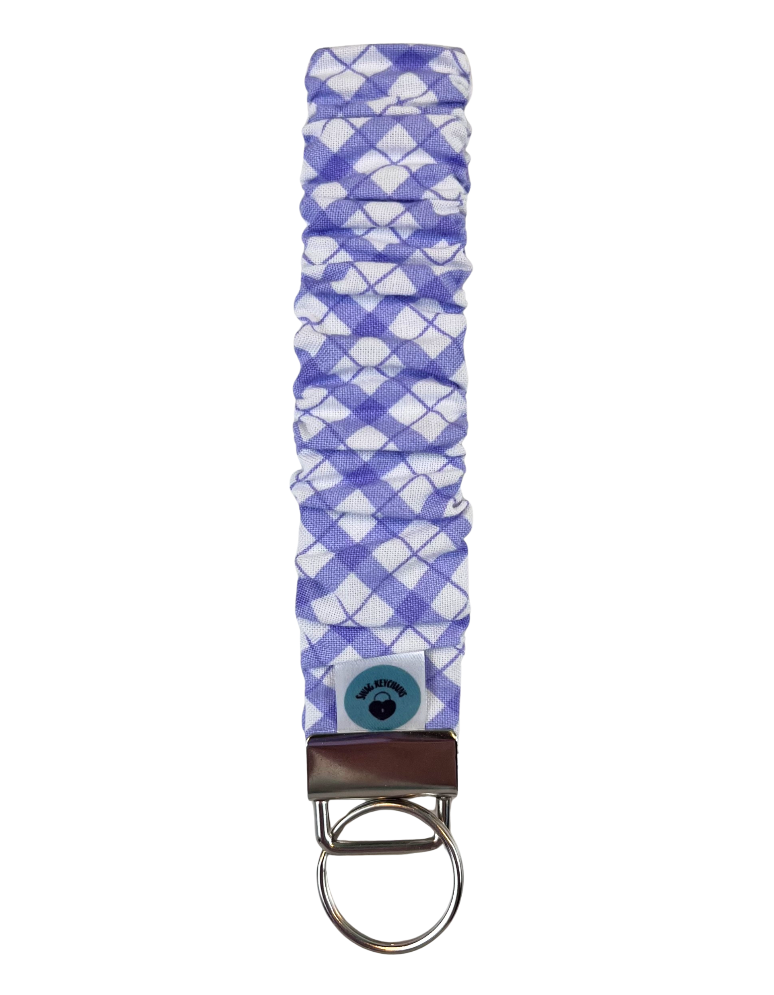 Wristlet-Scrunchie: Argyle in Purple