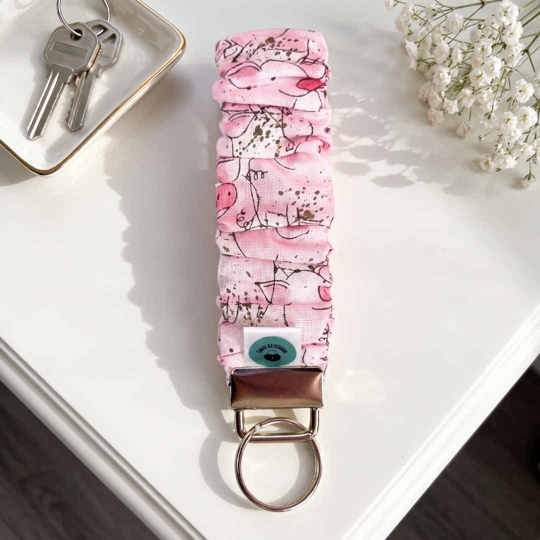 Wristlet-Scrunchie: Pigs