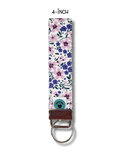 Wristlet-Strap: Flowers in Purple