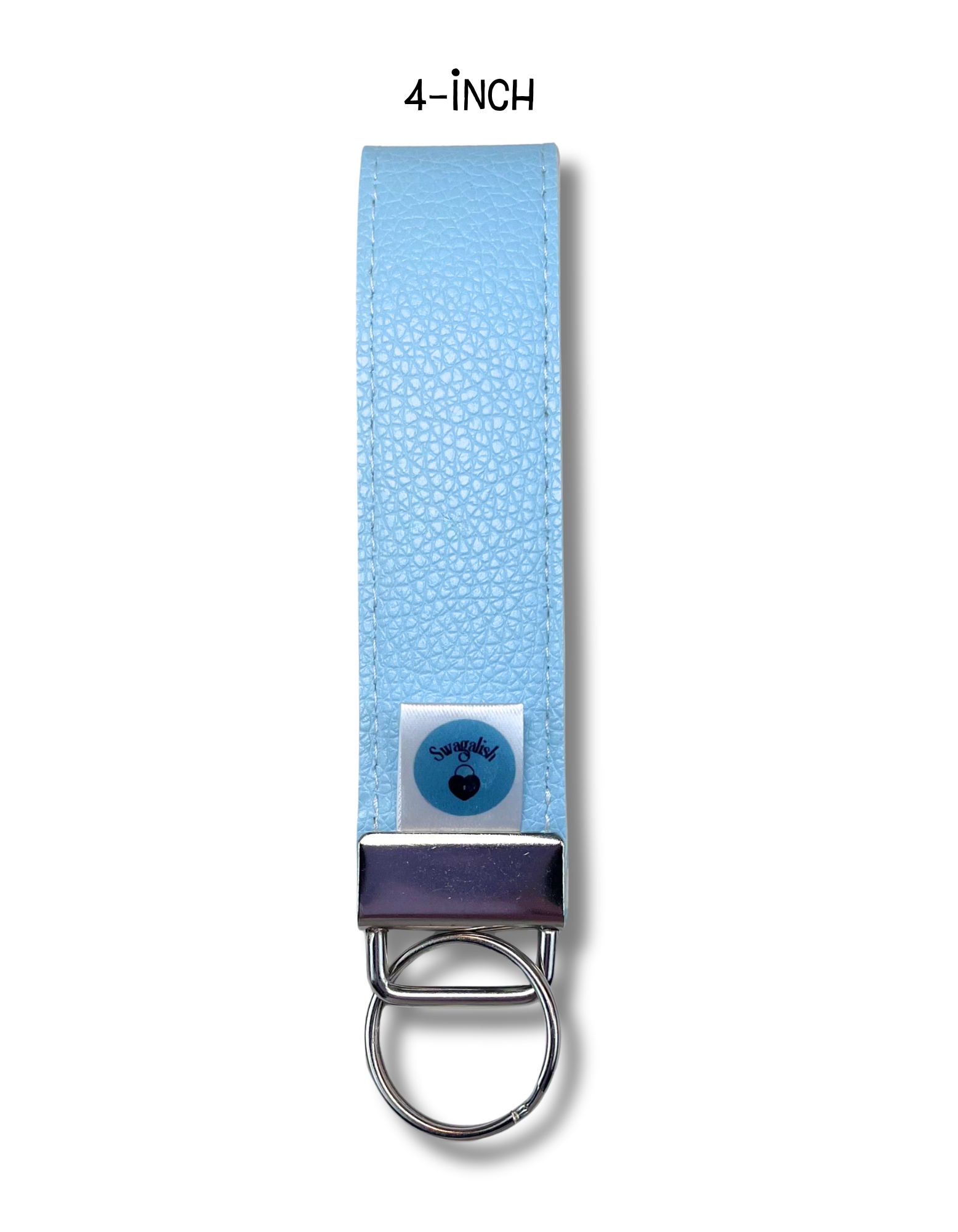 Wristlet-Faux Leather: Light Blue