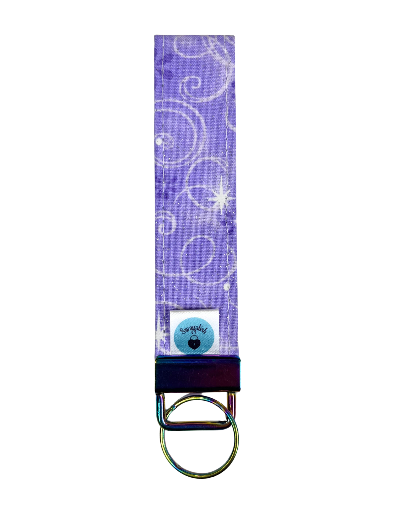 Wristlet-Strap: Stars in Purple