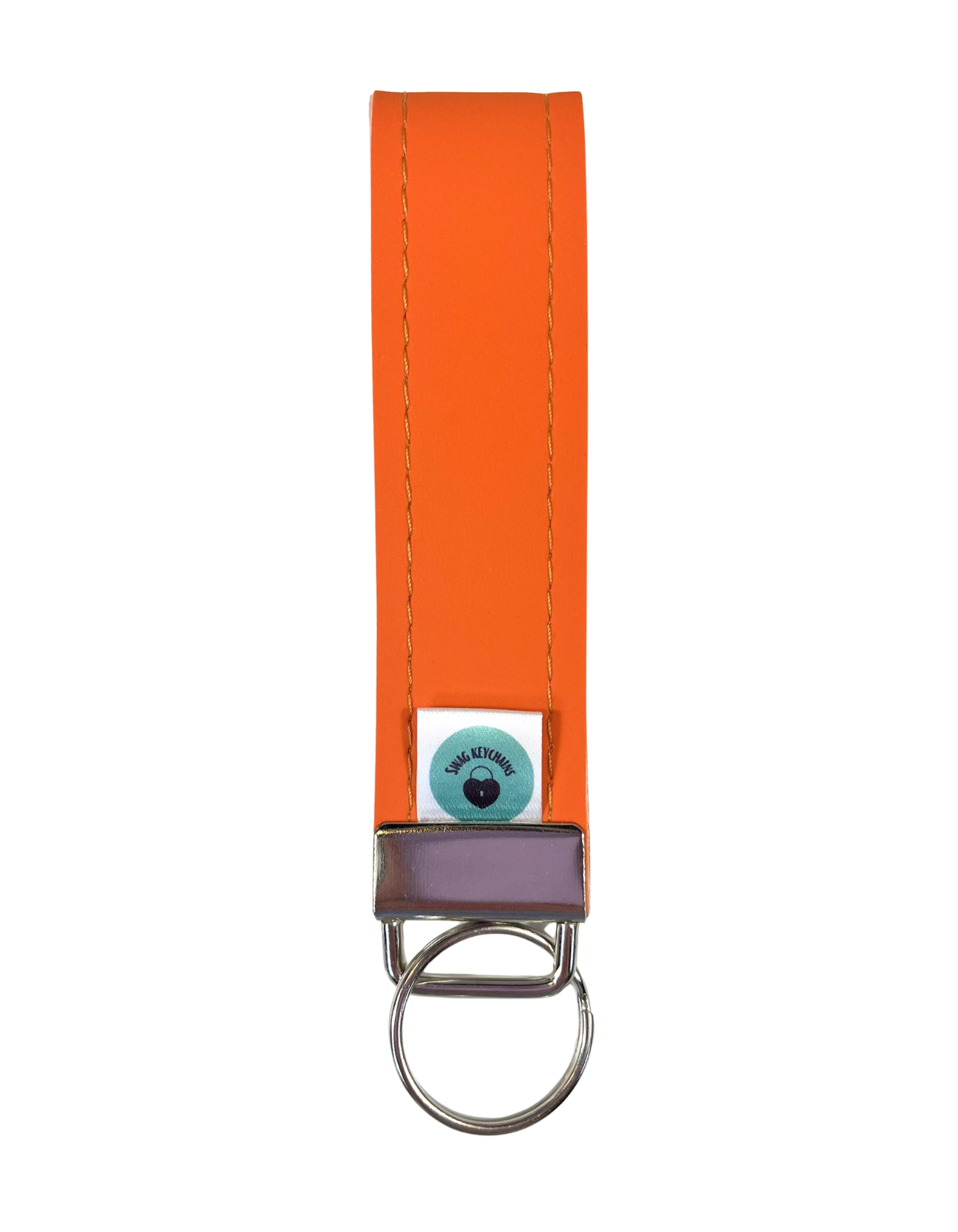 Wristlet-Faux Leather: Orange