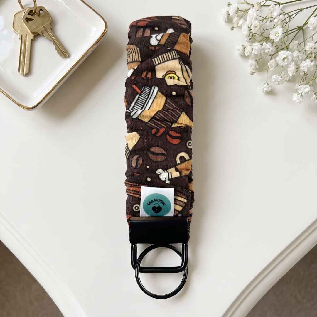 Wristlet-Scrunchie: Coffee