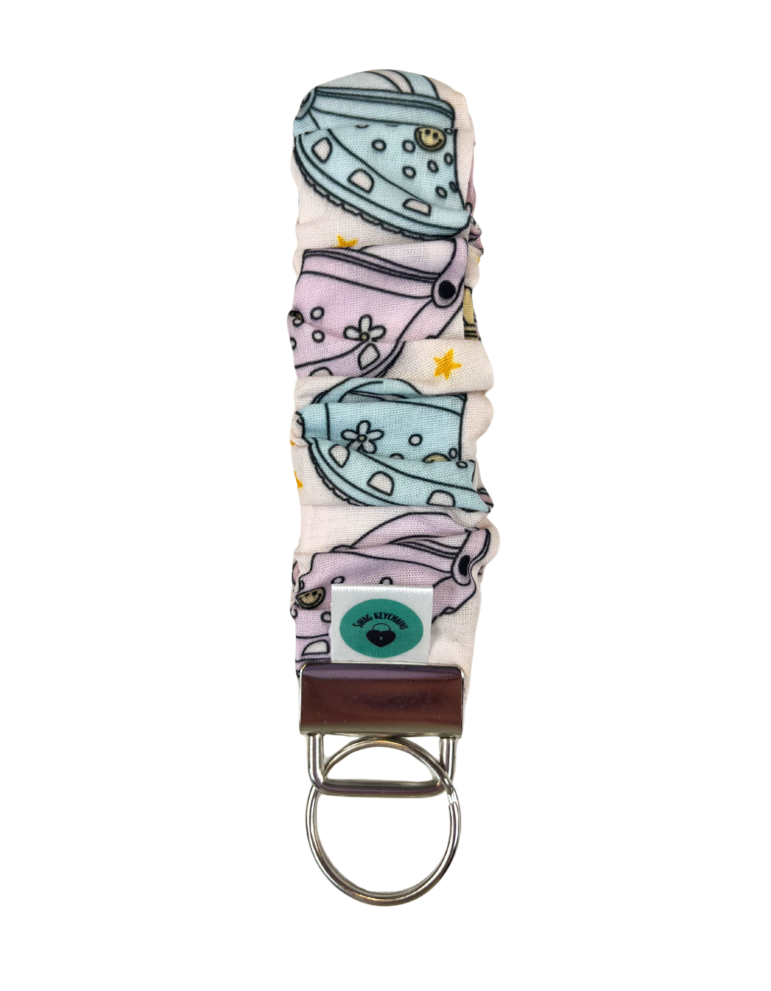 Wristlet-Scrunchie: Crocs Blue/Purple