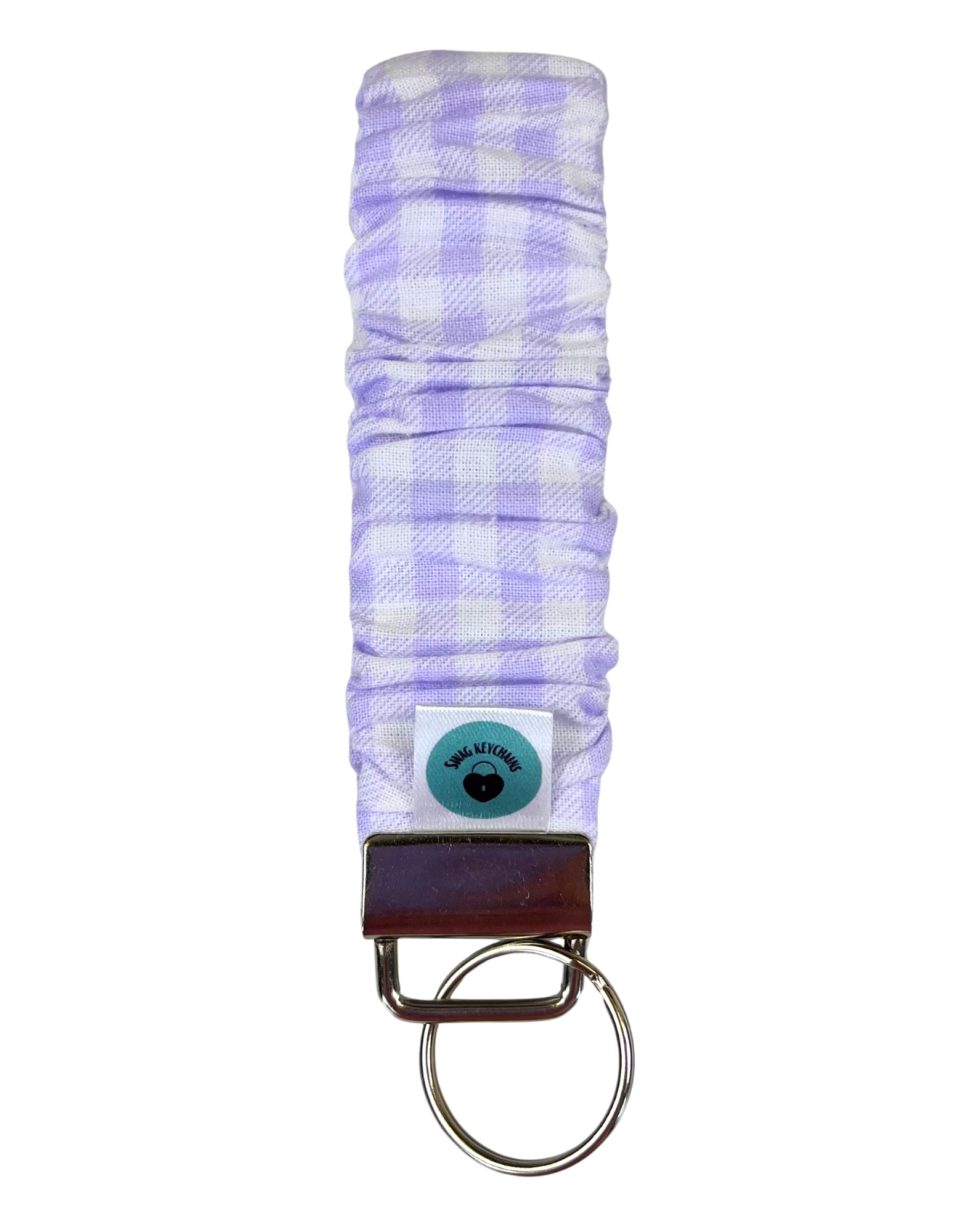 Wristlet-Scrunchie: Gingham in Purple