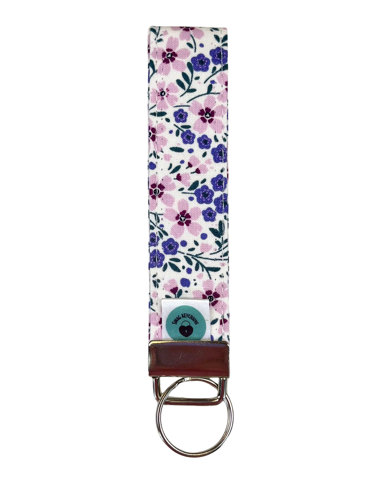 Wristlet-Strap: Flowers in Purple