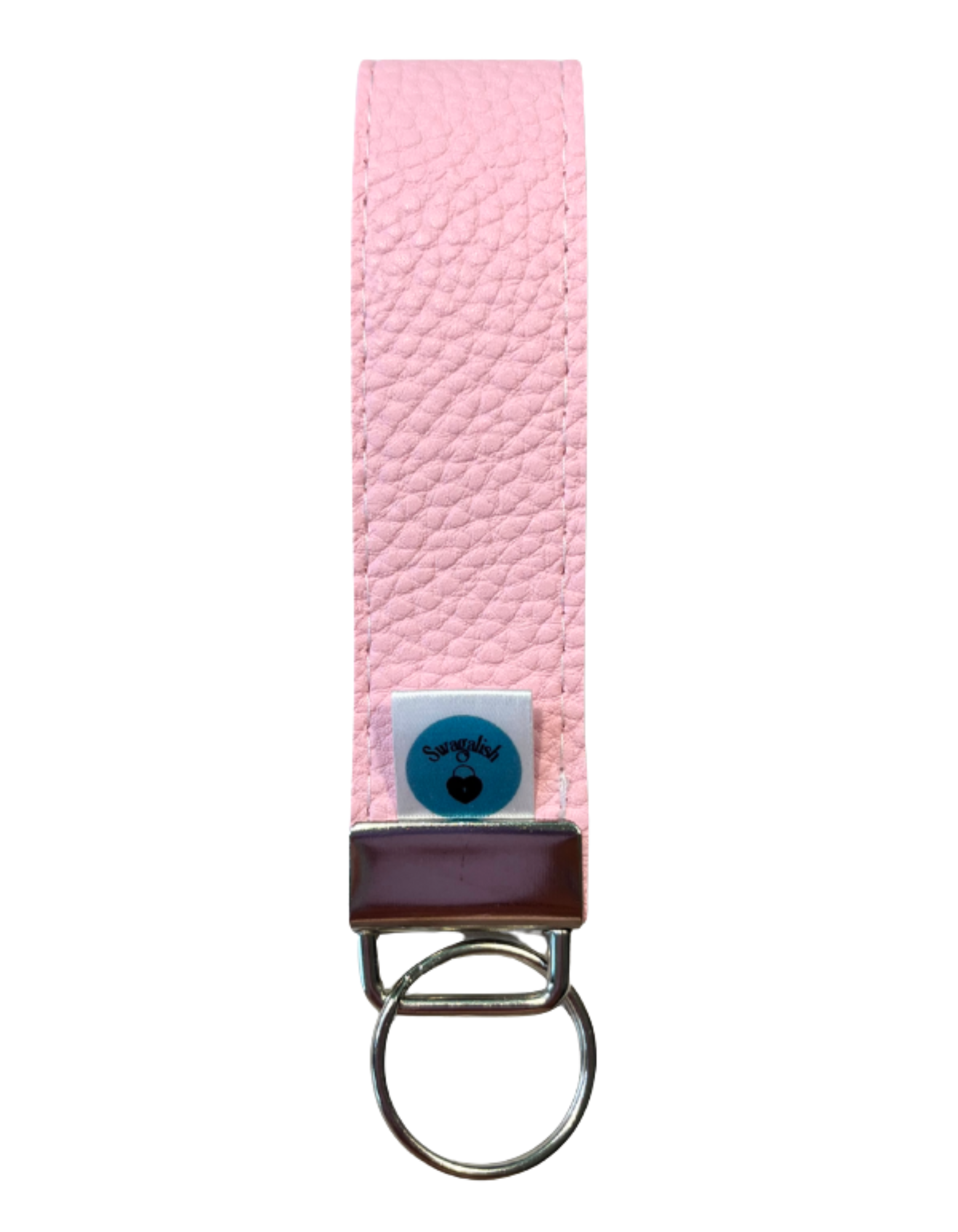 Wristlet-Faux Leather: Pink Blush