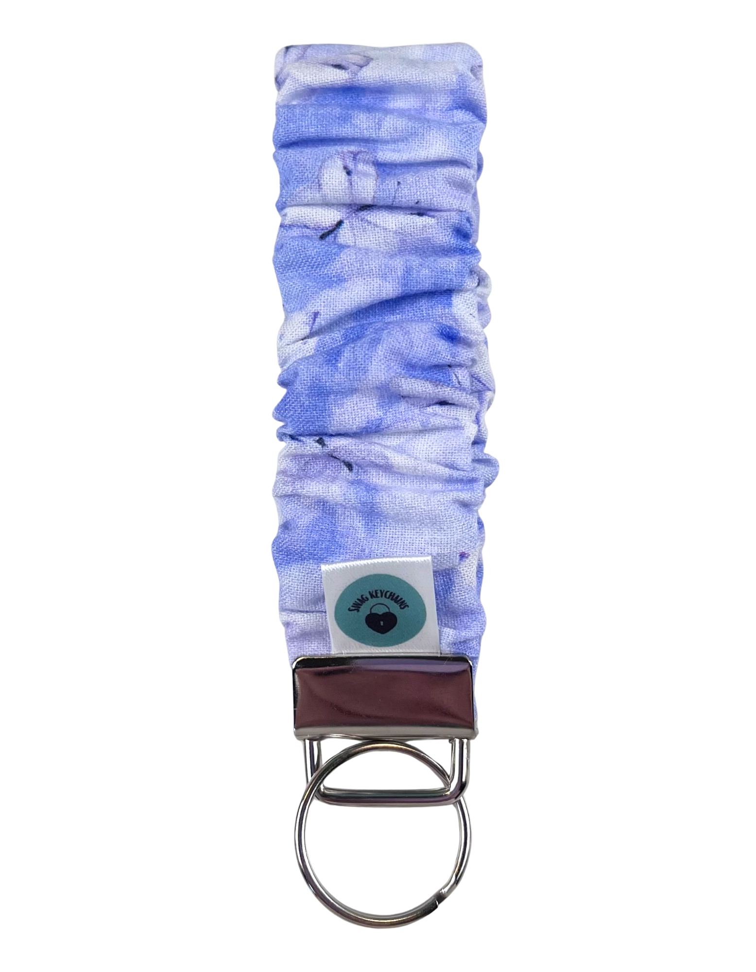 Wristlet-Scrunchie: Butterflies in Periwinkle